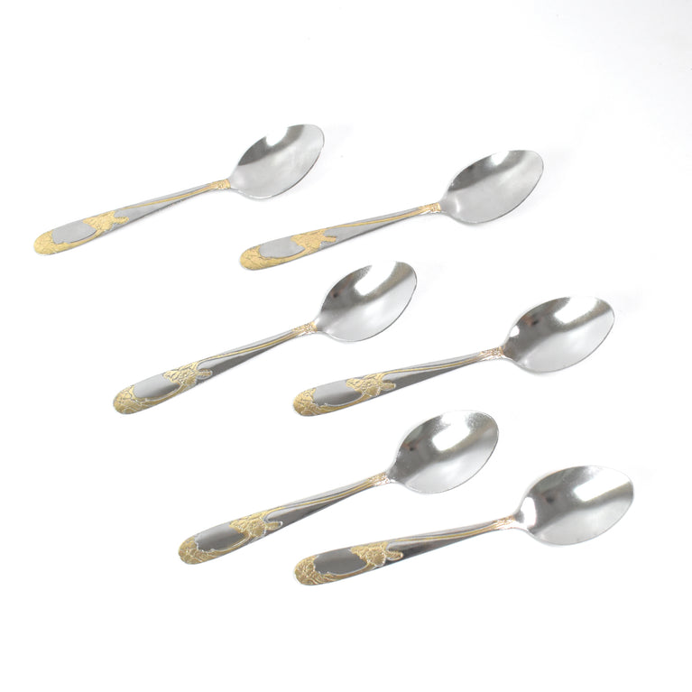 Stainless Steel Table Spoons Baby Spoon Set Set Of 6