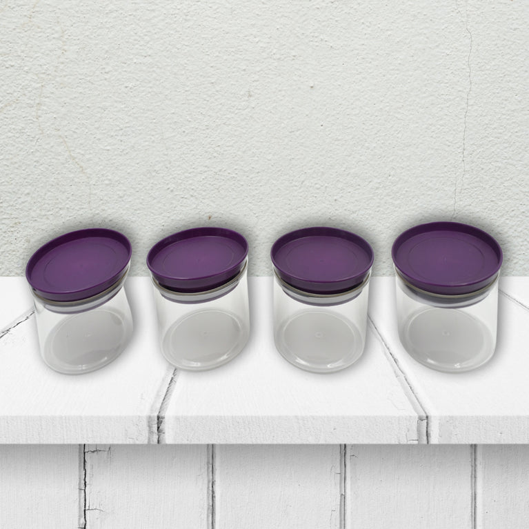 5550 Airtight Plastic 4 Pc Storage Container Set With Tray Dry Fruit Plastic Storage Container Tray Set With Lid Serving Tray For Kitchen