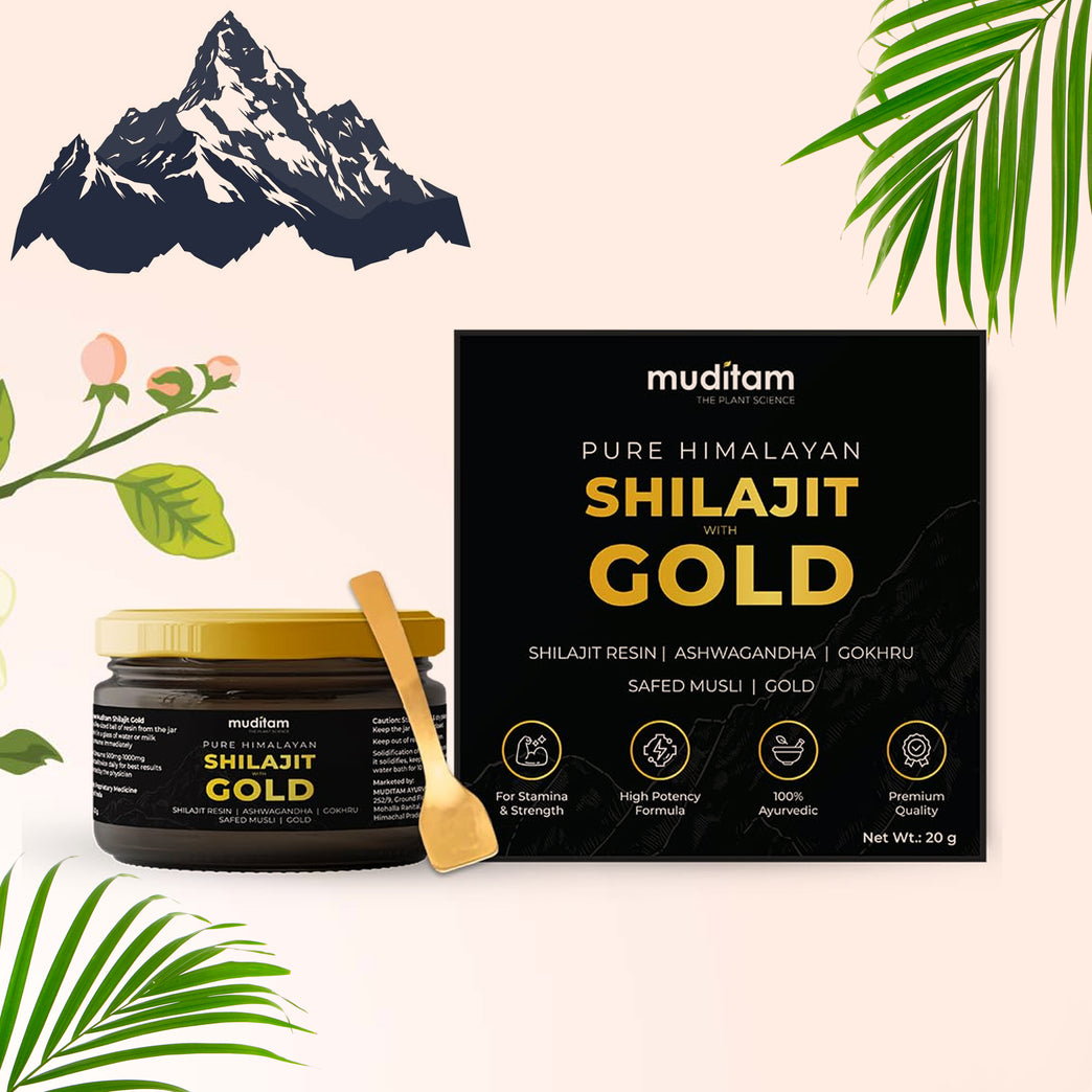 Himalayan Shilajit Gold Resin 20g Helps Improve Stamina Contains Gold