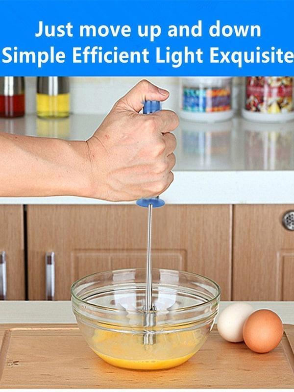 191 Stainless Steel Mixi Egg Lassi Butter Milk Maker Mixer Hand Blender