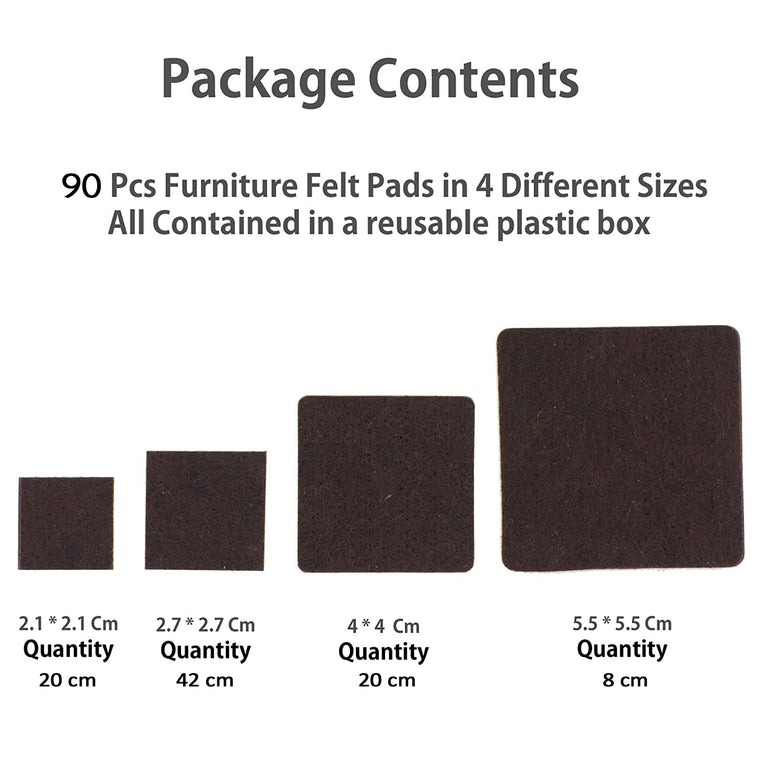 9030 Furniture Pad Square Felt Pads Floor Protector Pad For Home All Furniture Use
