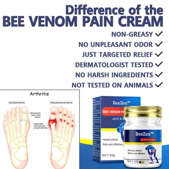 BeeZen Bee Venom Joint and Bone Therapy Advanced Cream 50gm (Pack Of 2)