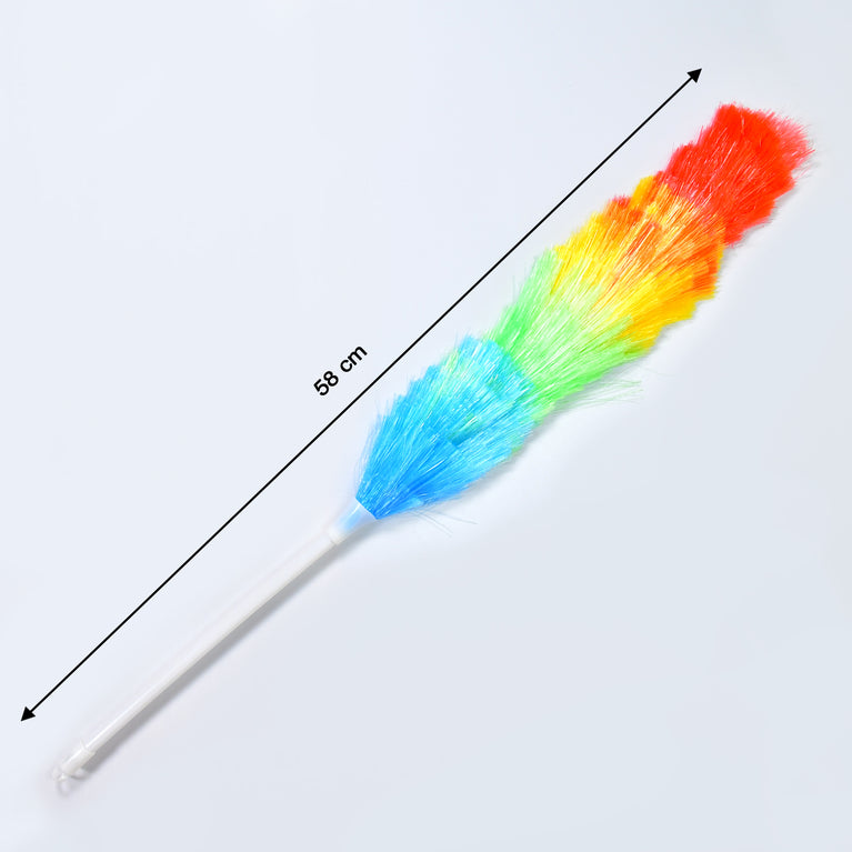 6321 Colorful Feather Duster Microfiber Duster For Cleaning Dusting Stick Dusting Brush