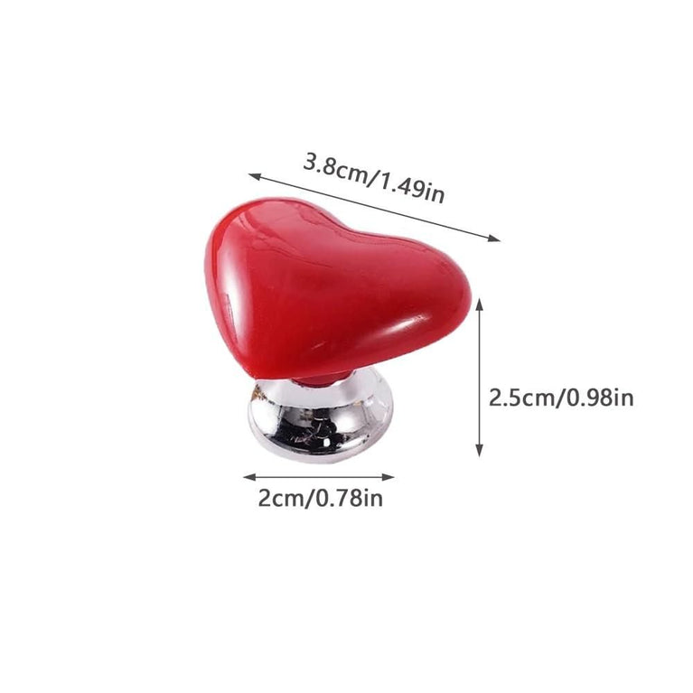 Toilet Press Button Heart Shape (Pack of 4)