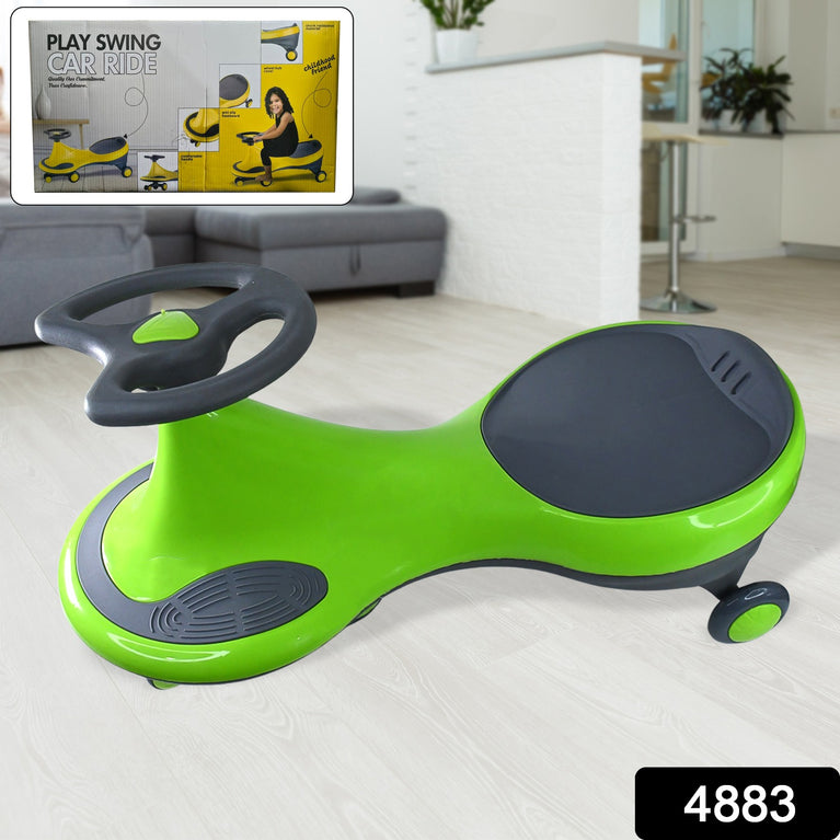 Premium Kids Play Swing Car Kids Ride On Toy (1 Pc Mix Color)