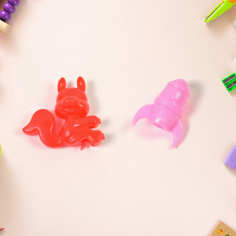 Mix Character Monkey Fish Cat Pencil Top Promotional Toys (1 Pc Mix Colour Design)