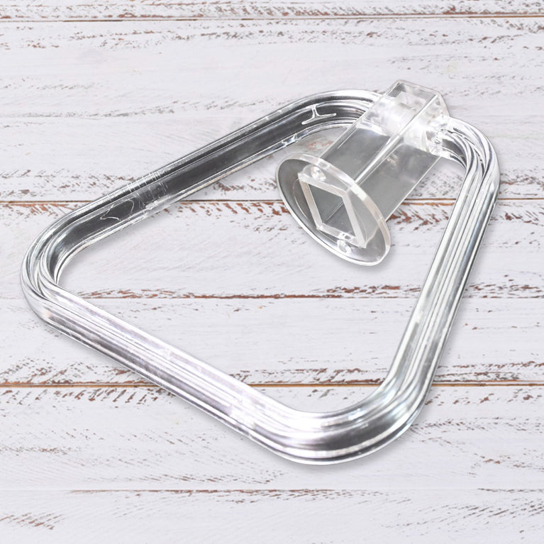 Unbreakable Abs Square Towel Ring Wall Mounted Stand Holder (1 Pc)