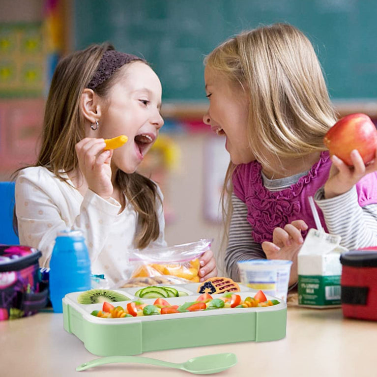 5212 Lunch Box 4 Compartment With Leak Proof Lunch Box For School Office Use