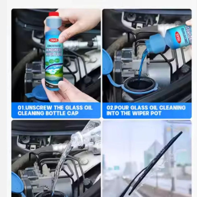 Concerntrated Windshield Washer Fluid Glass (Pack of 2)
