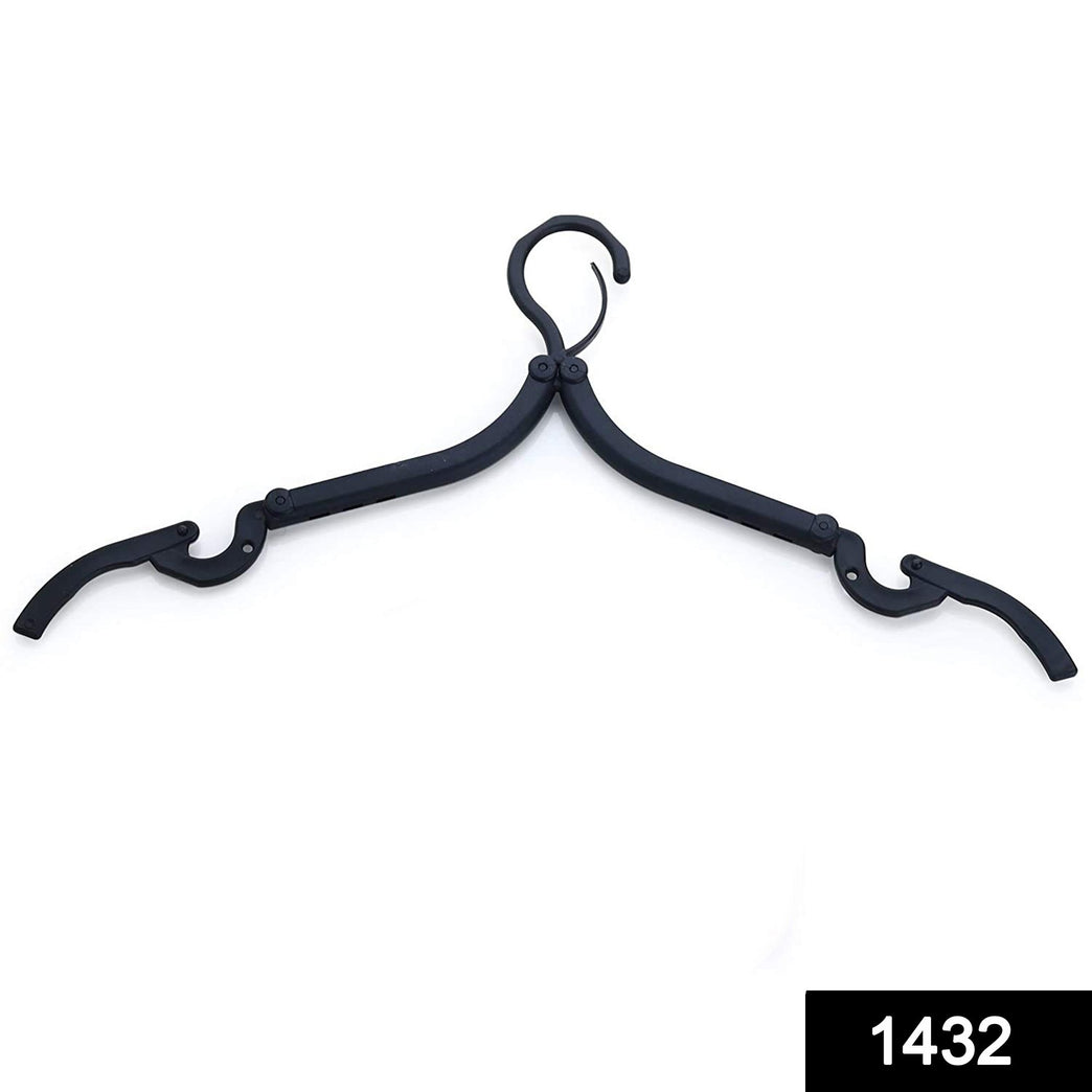 1432 Portable Foldable Multicolor Plastic Hangers (1pc)