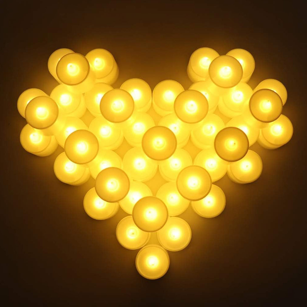 1222b Festival Decorative - Led Tealight Candles Battery Operated Candle Ideal For Party Wedding Birthday Gifts (24pc) ( Diya Divo Diva Deepak Jyoti