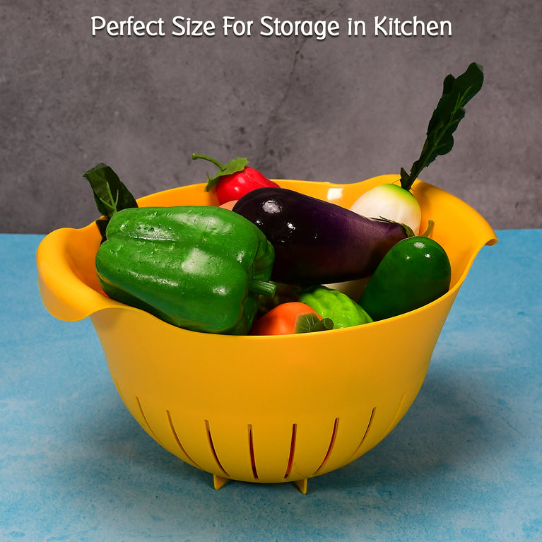 2312 Plastic Fruits Vegetable Noodles Pasta Washing Bowl Strainer