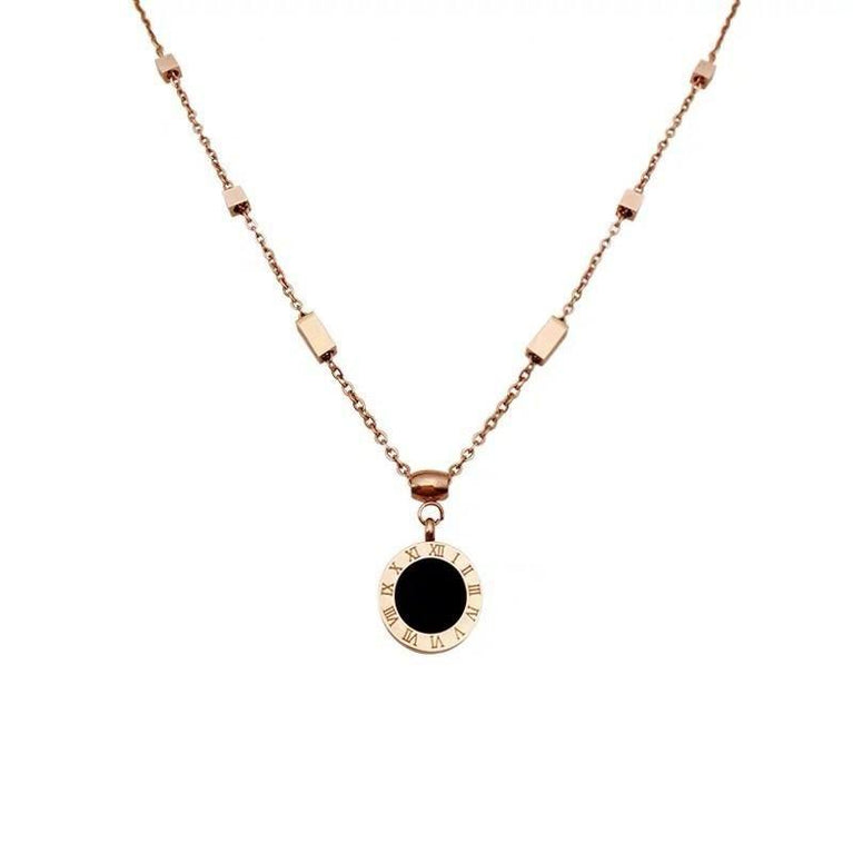 Rose Gold High Quality Gold Plated Stainless Steel Round Necklace