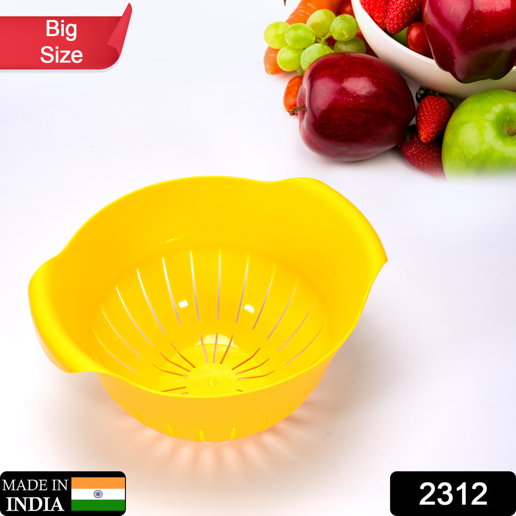 2312 Plastic Fruits Vegetable Noodles Pasta Washing Bowl Strainer