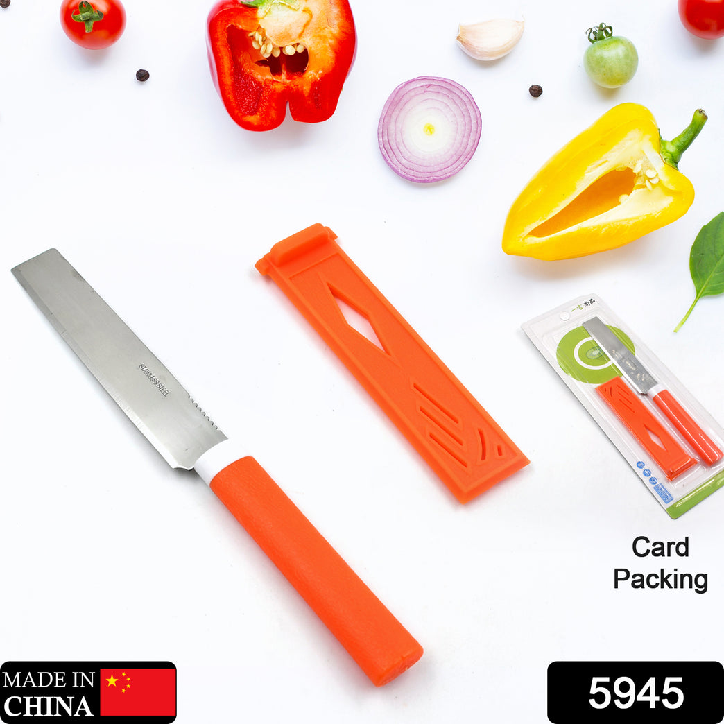 5945 Stainless Steel Knife For Kitchen Use Knife Set Knife Non-slip Handle With Blade Cover Knife