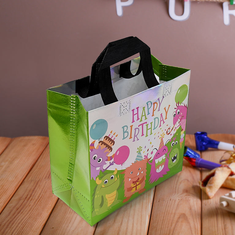 Birthday Gift Bag Reusable Party Gift Bags (1 Pc Mix Design)