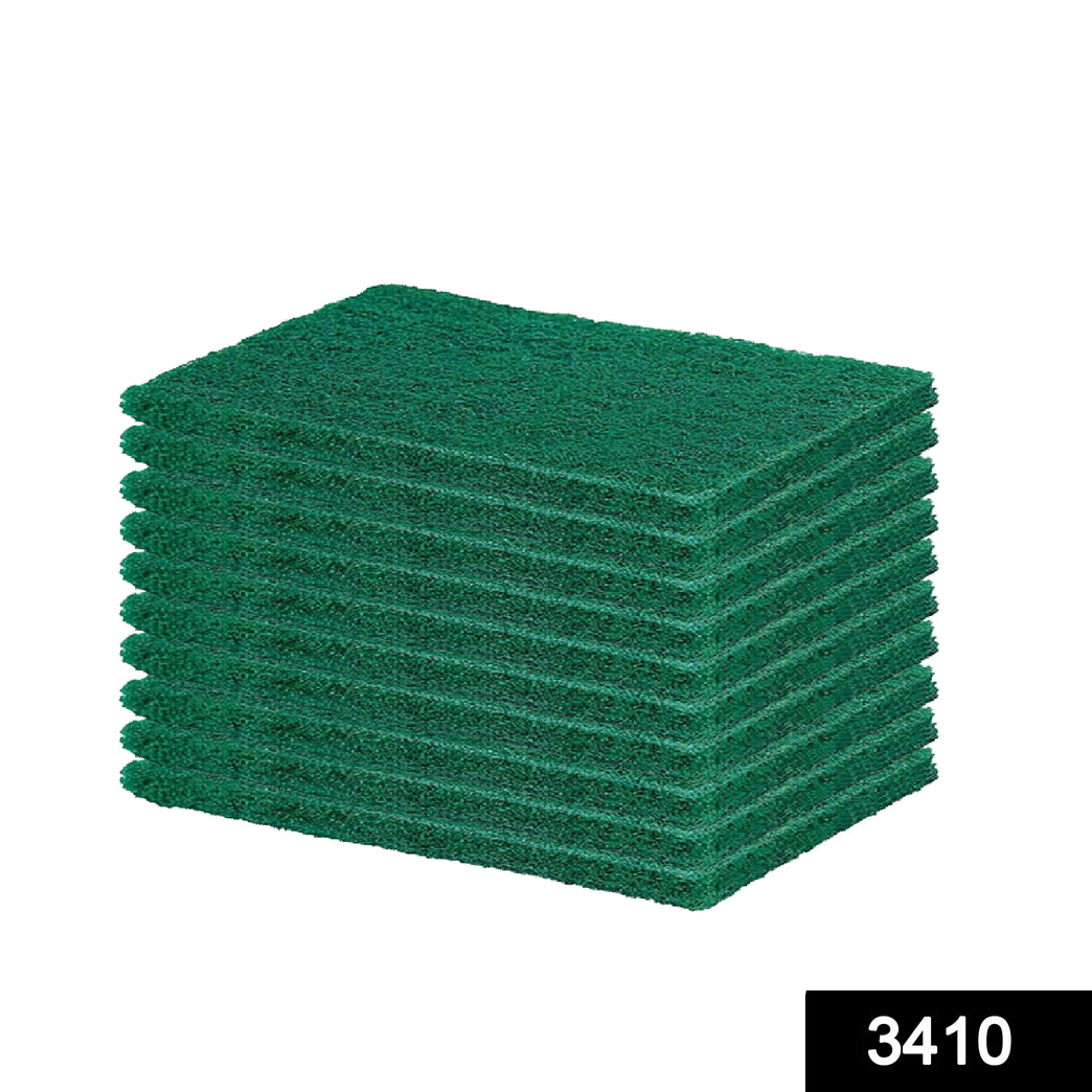 3410 Scrub Sponge Cleaning Pads Aqua Green 10pcs