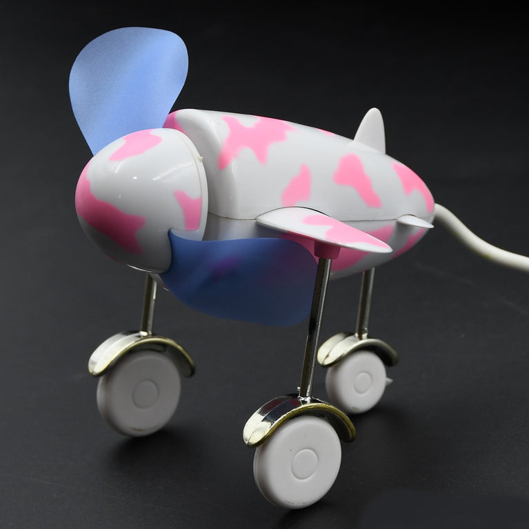 7721 Plane Shape Usb Plane Unique Design Fan Energy Saving Fan For Laptop Computer Desktop Fan