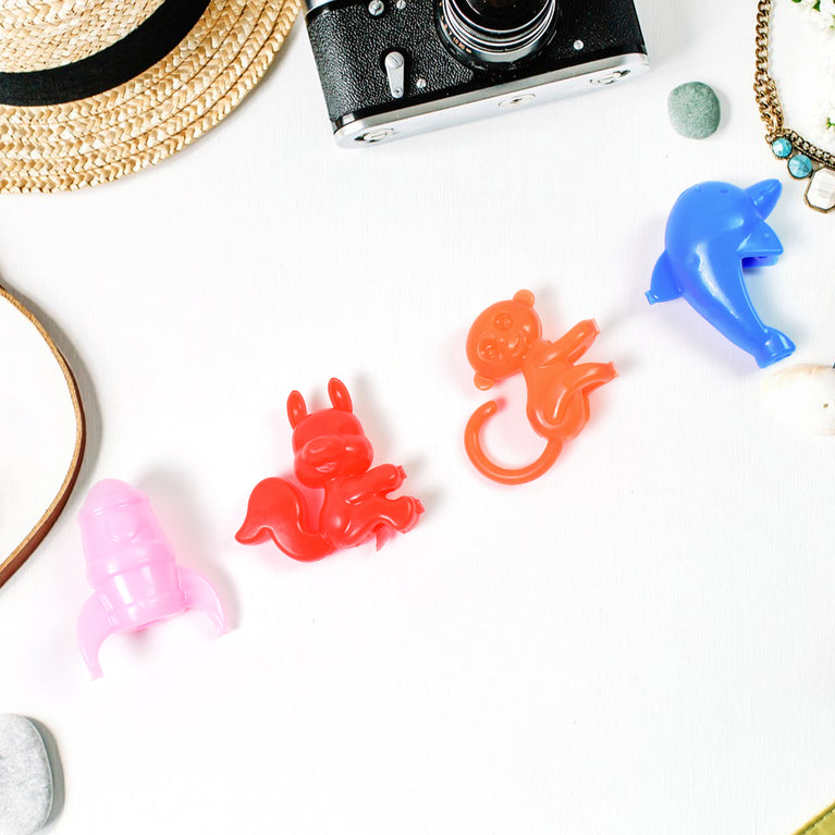 Mix Character Monkey Fish Cat Pencil Top Promotional Toys (1 Pc Mix Colour Design)