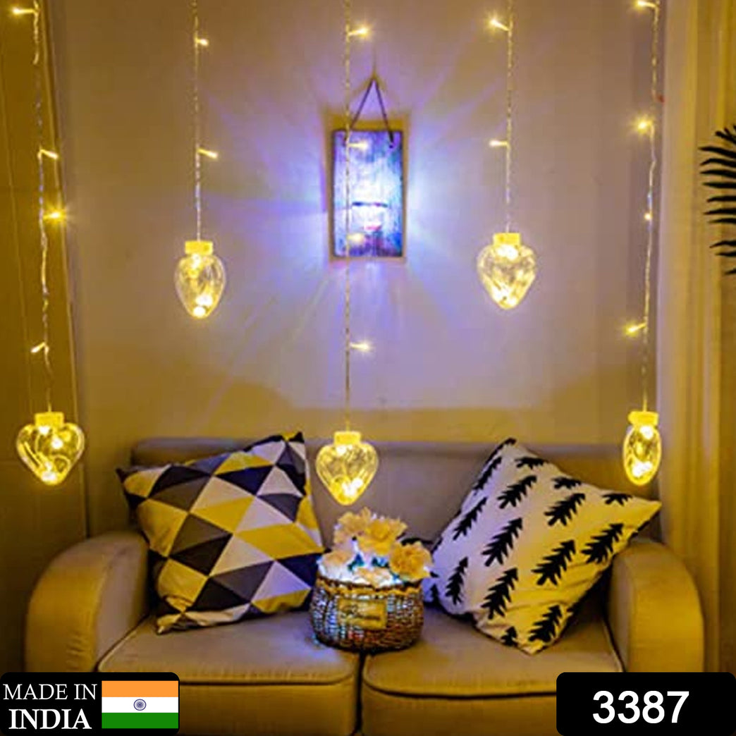 3387 8 Feet 12 Wish Ball String Led Lights With Color Box For Home Decoration Diwali Wedding Led Christmas Light Indoor And Outdoor Light Festival Decoration (Wishing Ball Warm White)