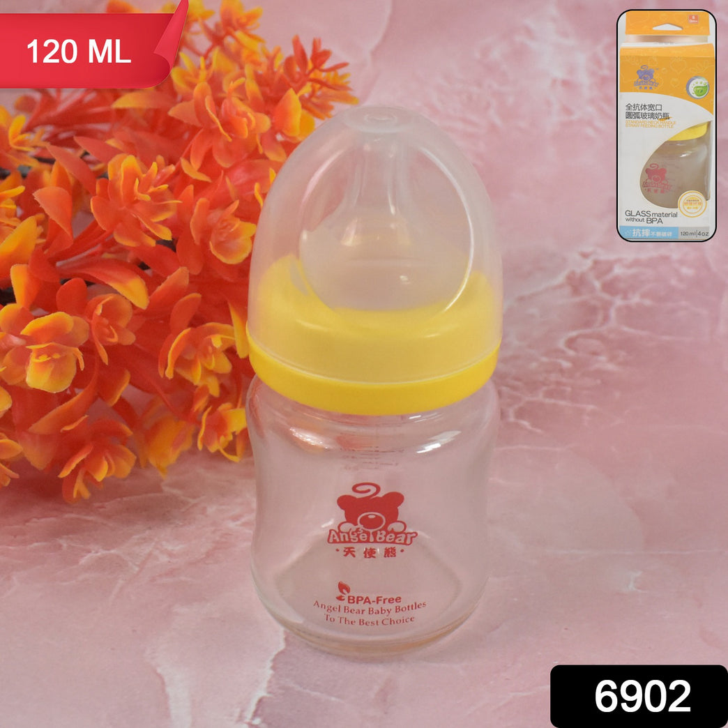 Glass Baby Feeding Bottle (120 Ml 1 Pc)