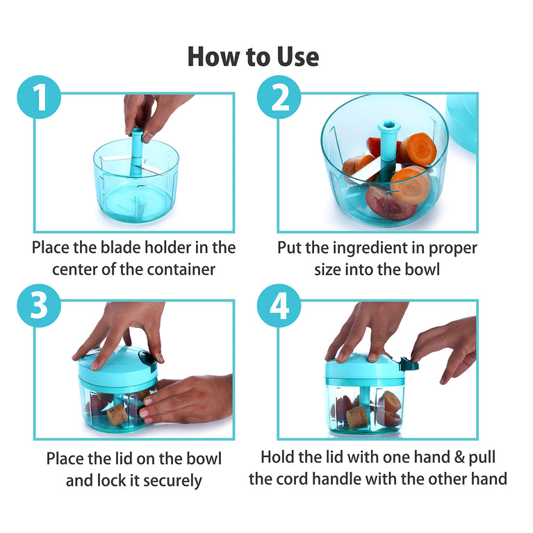 8105 Ganesh Quick Vegetable Chopper (1 Unit Chopper)(725 Ml)