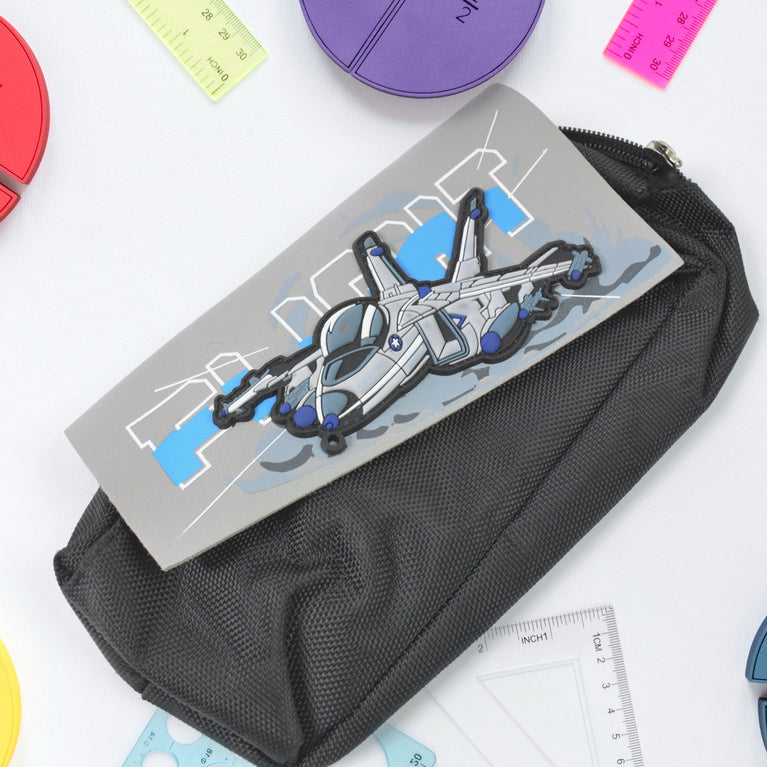 Pencil Pouch With Zipper Students Pencil Case Large Capacity Makeup Pouch Stationery Bag (1 Pc 2 Compartment)