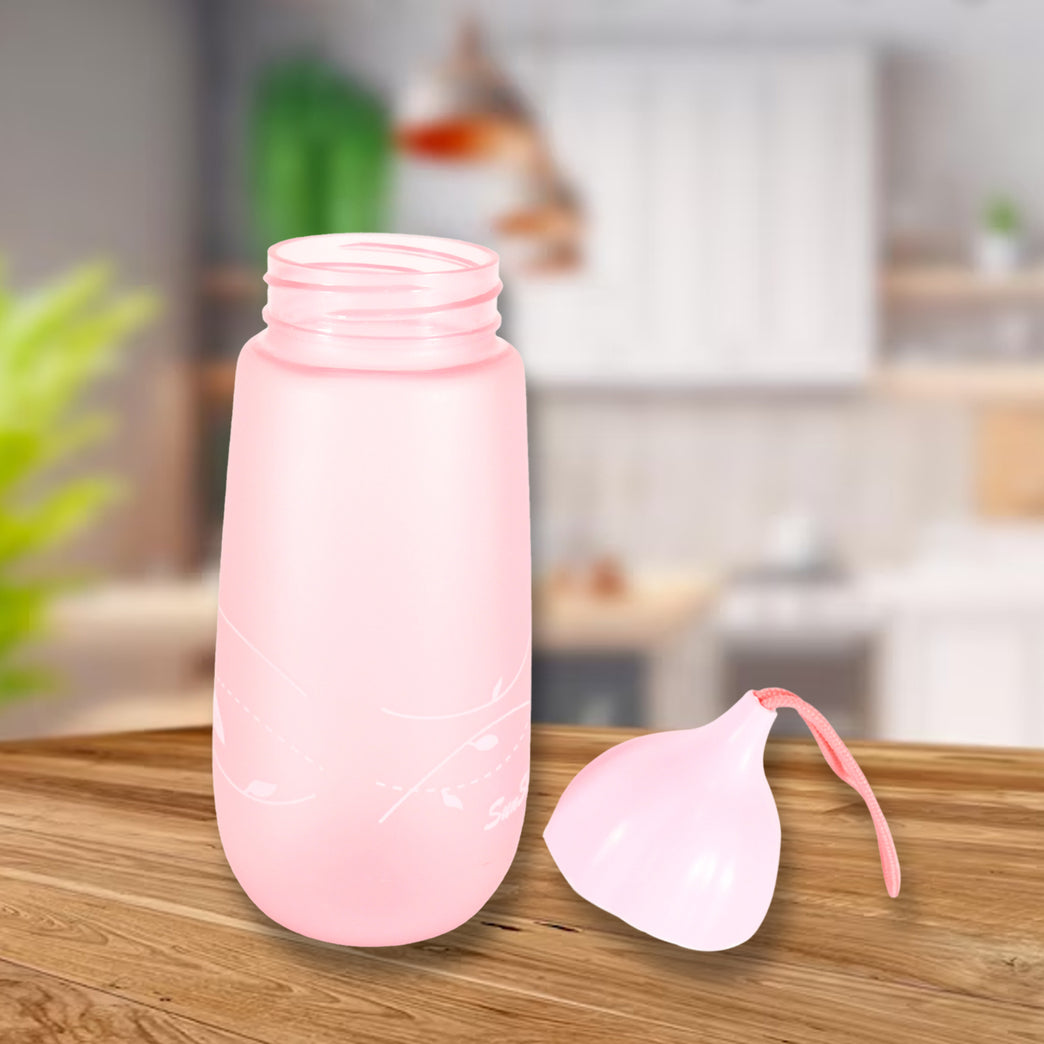 12695 Unique Shape Premium Plastic Water Bottle With Dori Easy To Carry Leakproof Bpa-free Water Plastic Water Bottle For Children Home School (1 Pc 550 Ml)