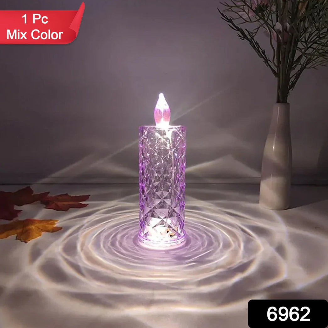 Candles For Home Decoration Crystal Candlelight (1 Pc Multicolor)