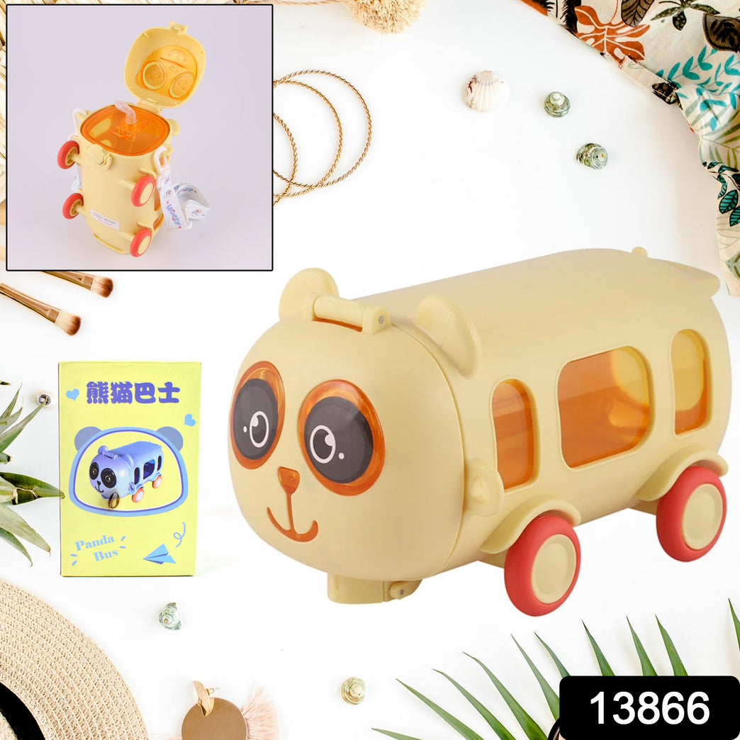 Bus Shape Water Bottle For Kids With Strap (500 Ml Approx Mix Color 1 Pc)