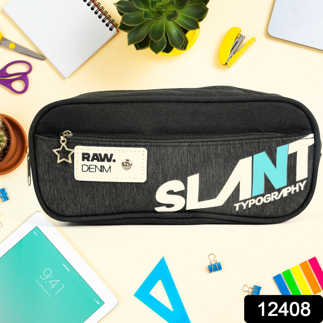 Pencil Pouch With Zipper (1 Pc 2 Compartment)