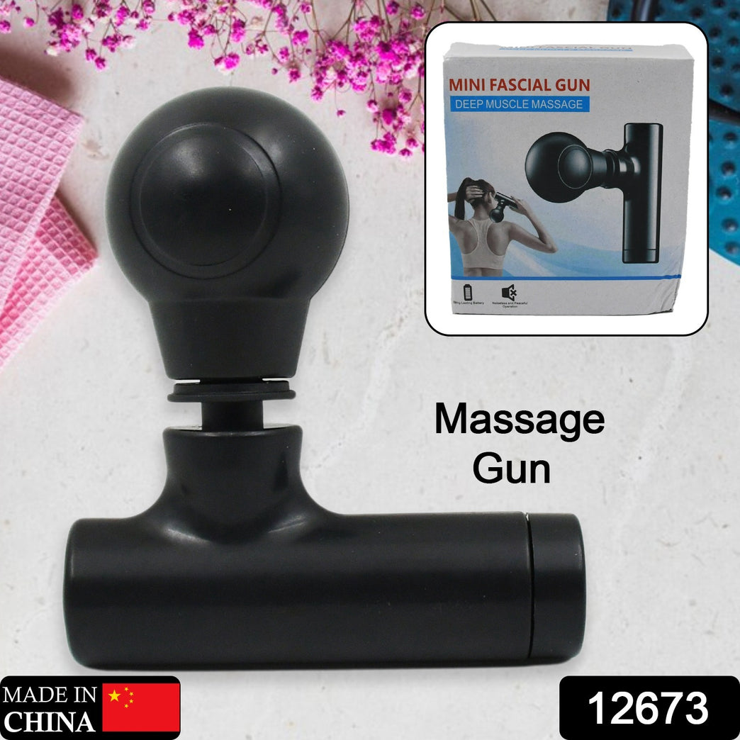 12673 Black Mini Pocket Size Vibrator Full Body Massager Cordless One Button Operation For Body Pain Relaxation