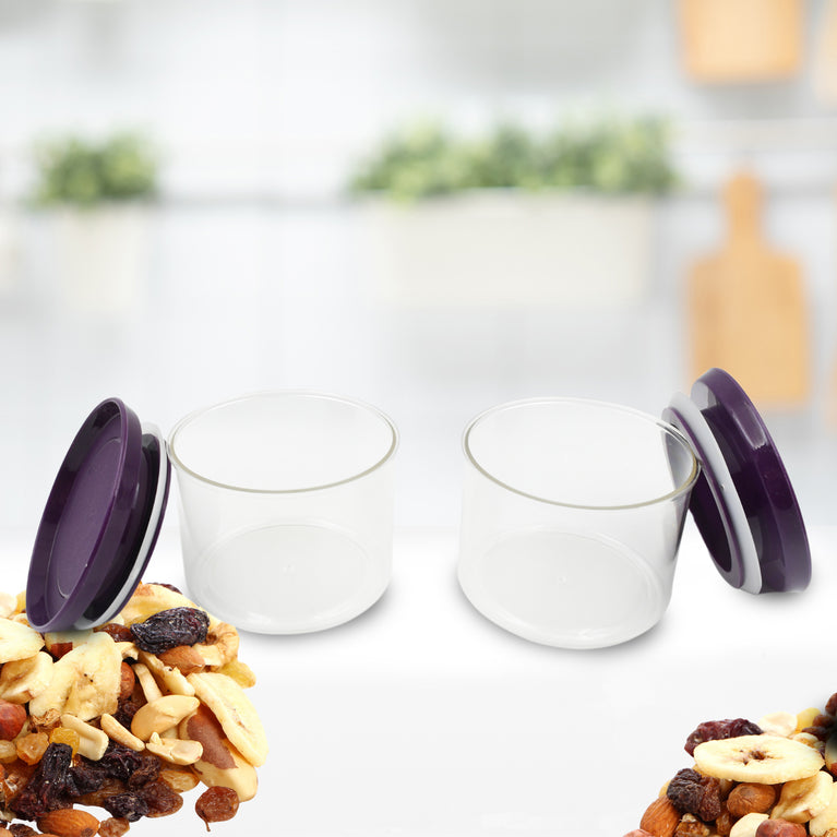 5551 Air Tight Unbreakable Kitchen Jar Set Food Storage Containers For Dry Fruits Spices Snacks Pulses