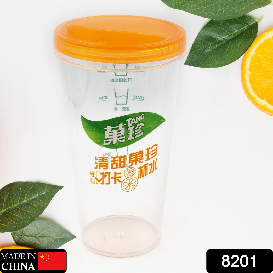 8201 Plastic Water Coffee Cup For Home Outdoor Works Appreciation And Motivation Portable Plastic Coffee Cup Tumbler For Travel Home Office Gift For Travel Lovers