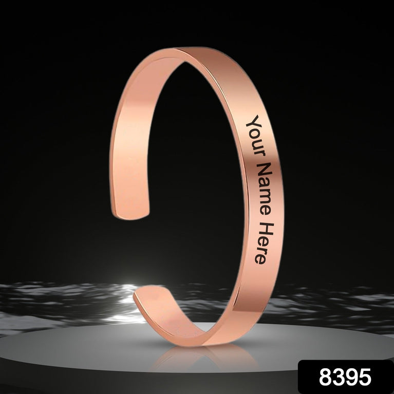 Customized Personalized Stylish Kada Bracelet (1 Pc Rose Gold Copper)