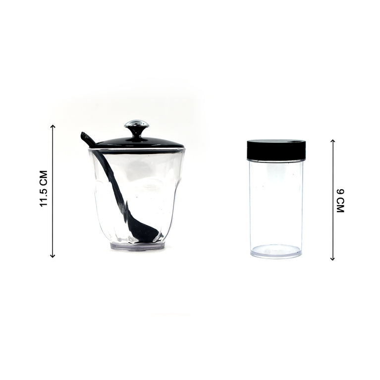 8122 Ganesh Rendy Condiment Set For Kitchen Transparent Jar For Easy To Access Spice 1 Piece Spice Set (Plastic)