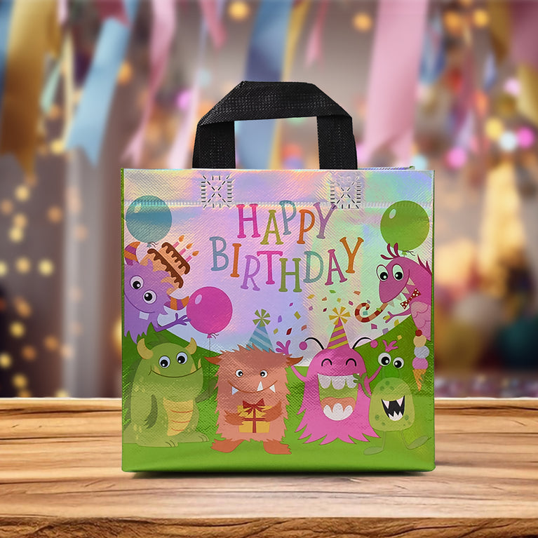Birthday Gift Bag Reusable Party Gift Bags (1 Pc Mix Design)