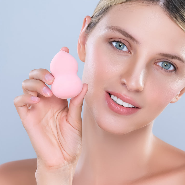 Makeup Beauty Powder Puff (8 Pcs Set With Case Mix Color)