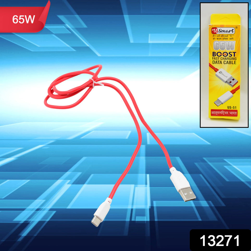 Type C Data Cable Fast Charging Data Cable (1000 Mm 65w 1 Pc)
