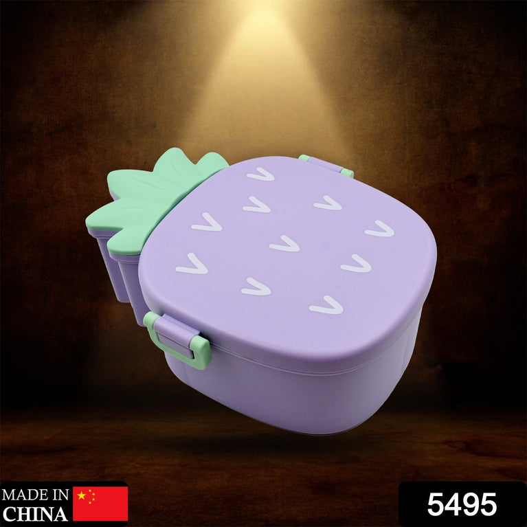 5495 Pineapple Shaped Lunch Box With Compartments Lunch Food Container With Box Portable Lid School Kids Lunch Box