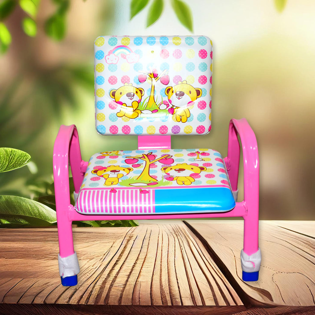 Cartoon Baby Chair Strong Steel Cushion Comfortable Baby Chair High Quality Chair (1 Pc)
