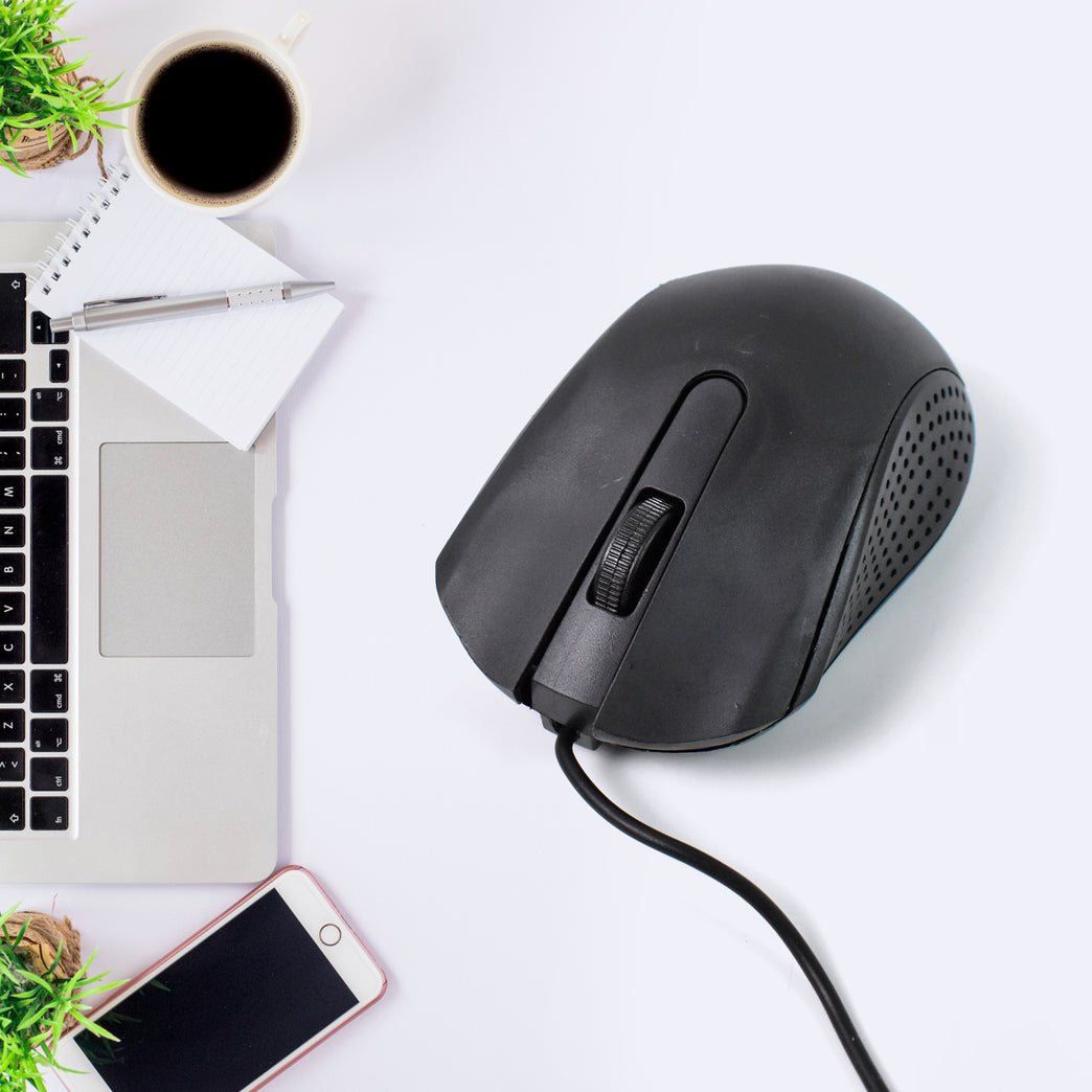 Computer Laptop Wired Optical Mouse M-022 (1 Pc)