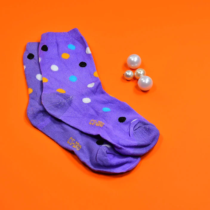 1pair Socks Printed Trendy Multiple Designer Socks (3 Different Size Mix Design)