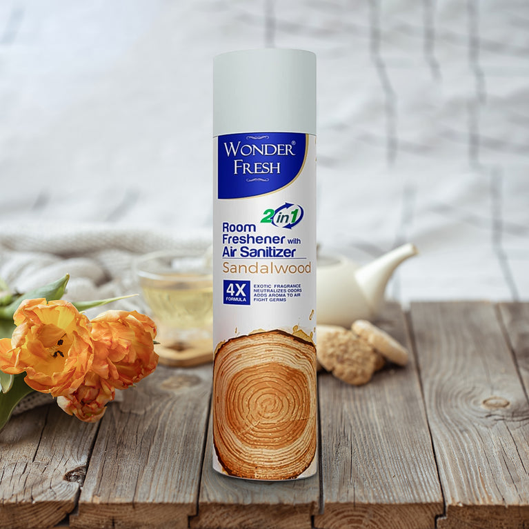 Fresh Air Freshener Spray Sandalwood Fragrance Long Lasting Fragrance For Home Office (Mix Fragrance 125 Gm)