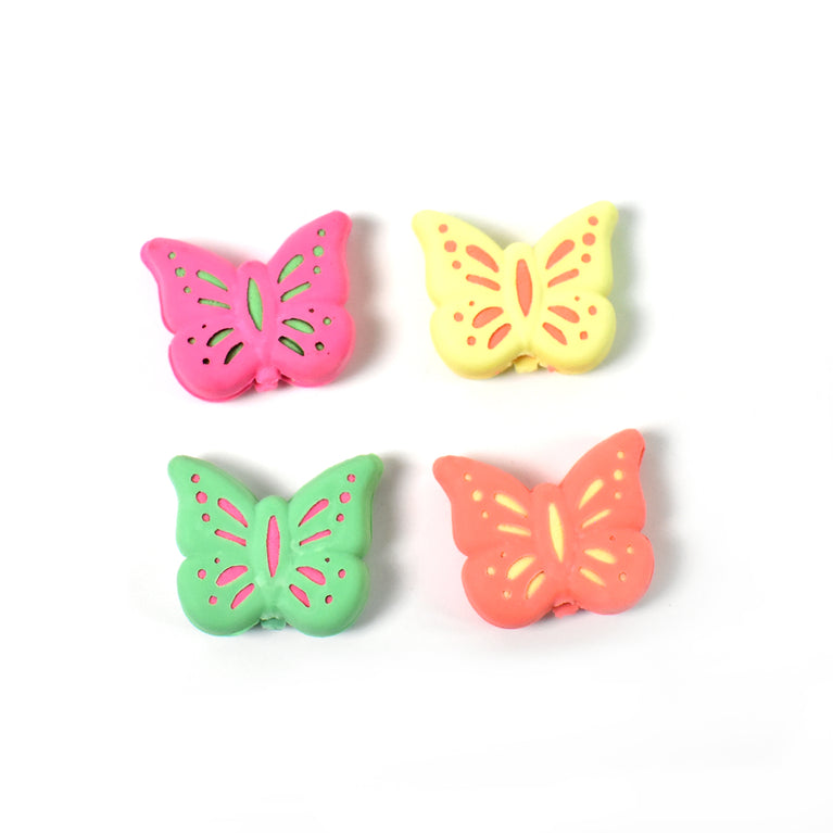 Butterfly Shape Eraser Rubber (1 Pc Mix Colour Design)