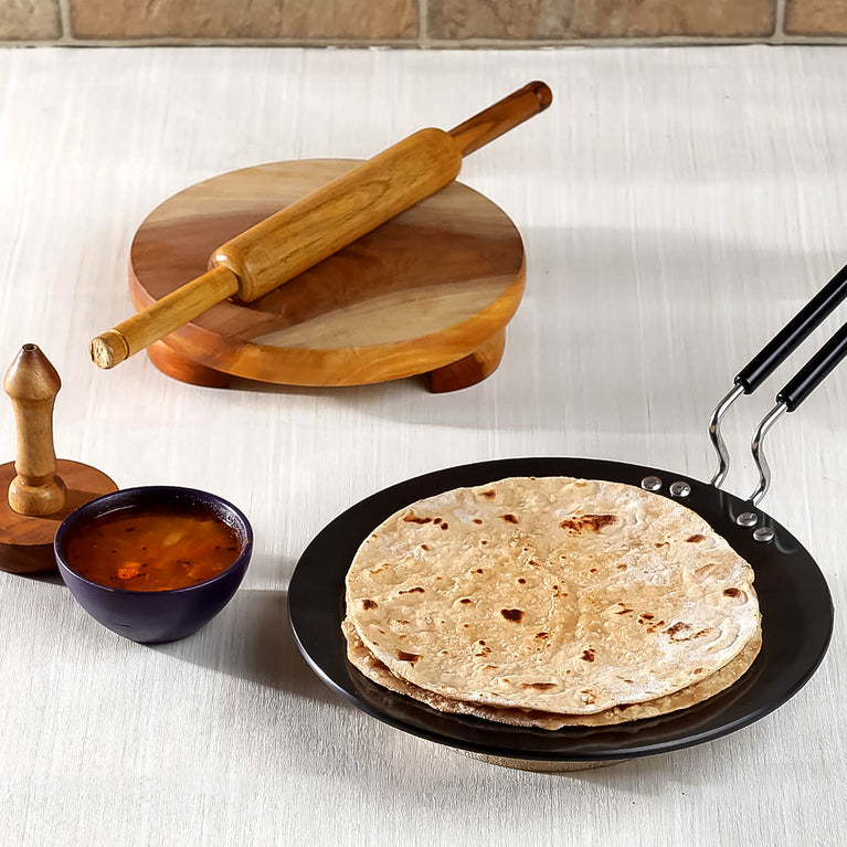 Multi Purpose Aluminium Rays Roti Tawa (10 Inch 3 Mm)