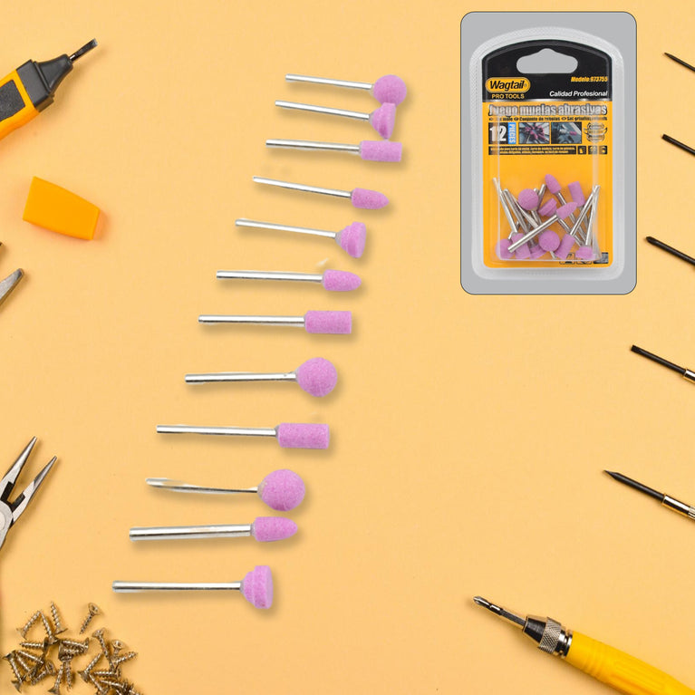 Grinding Wheels Head Grinding Head (Different Design 12 Pcs Set)