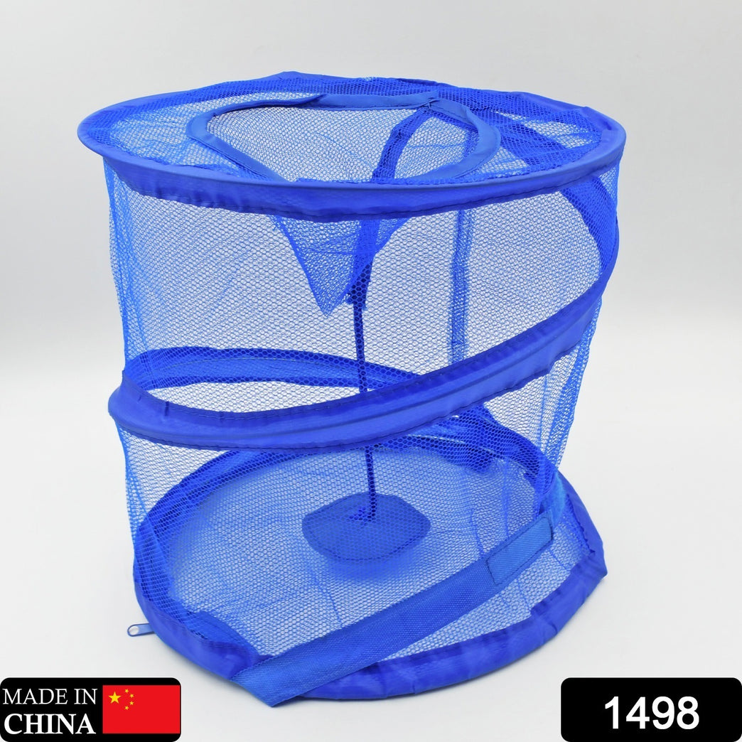 1498 Mesh Popup Laundry Hamper Foldable Portable Cylindrical Dirty Clothes Basket For Bedroom Kids Room College Dormitory And Travel