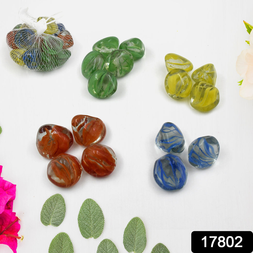 17802 Multi-color Decorative Stone For Garden Lawn Aquariumfish Tank Gravel Flower Potsdecoration Pebbles For Fish Bowl All Purposeattractive Stone Set