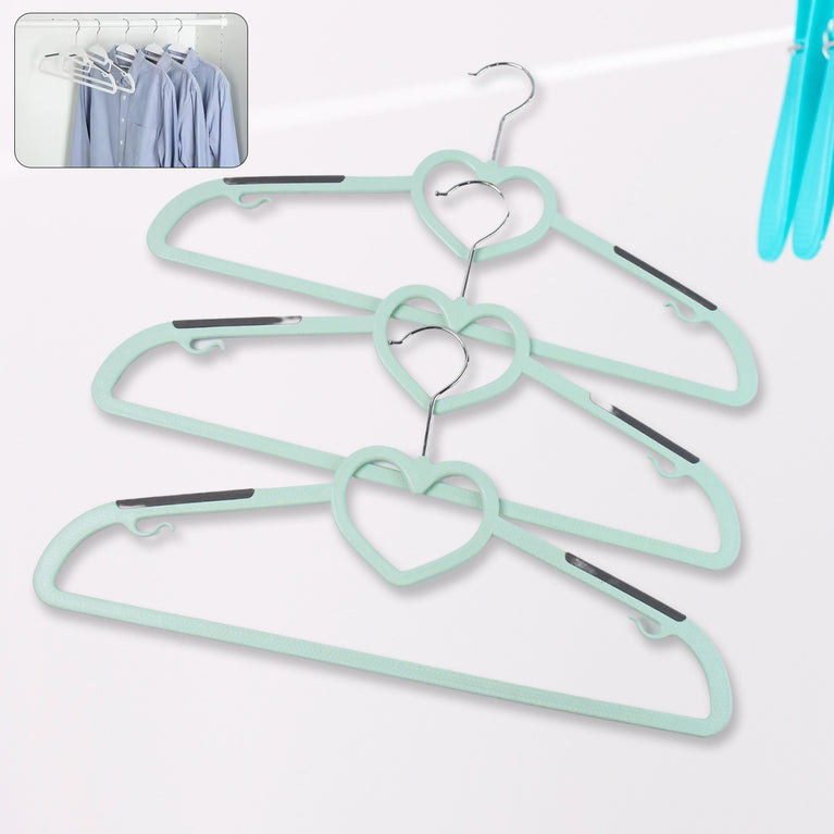 Plastic Clothes Hangers Slim Durable Space-saving Hangers (3 Ps)
